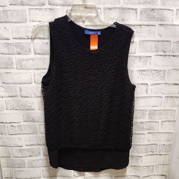 Apt. 9 Black Boxy Asymmetrical Tank Top - Picture 1 of 3